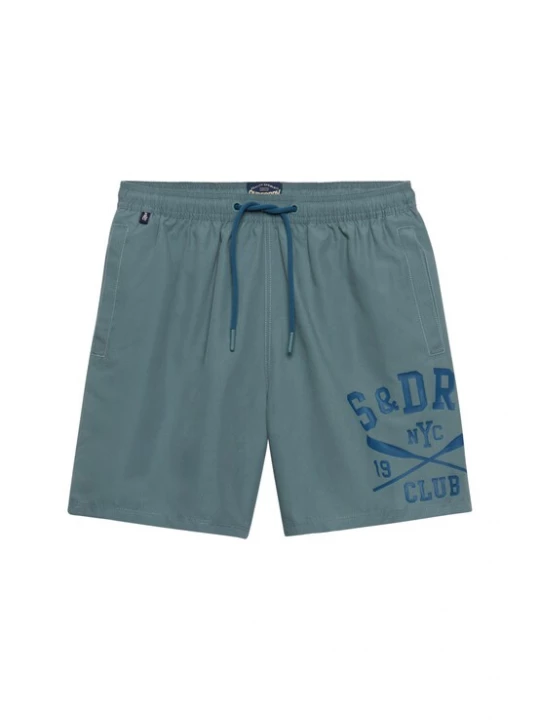 Foto van product Superdry & Co Zwemshorts donkerblauw / groen