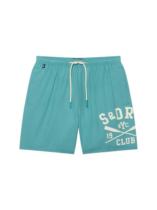 Foto van product Superdry & Co Zwemshorts ecru / turquoise