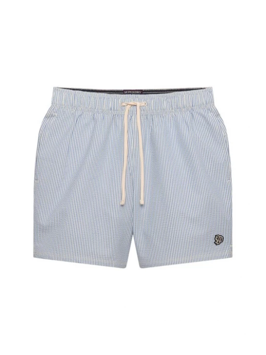 Foto van product Superdry & Co Zwemshorts 'Seersucker' lichtblauw / wit