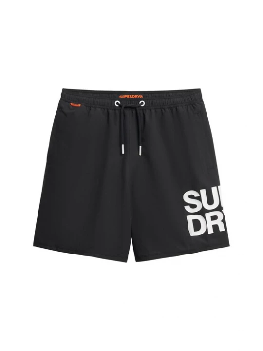 Foto van product Superdry & Co Zwemshorts zwart / wit