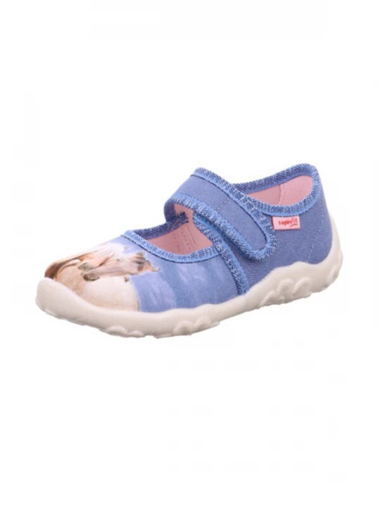 Foto van product SUPERFIT Huisschoenen 'Bonny' beige / blauw / rood / wit