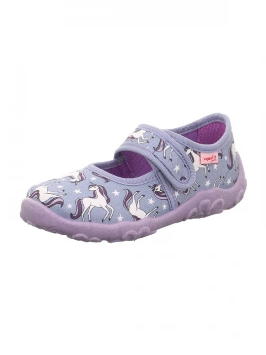 Foto van product SUPERFIT Huisschoenen 'Bonny' blauw / lila / donkerlila / wit