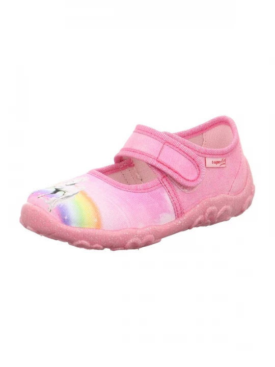 Foto van product SUPERFIT Huisschoenen 'Bonny' geel / lichtlila / lichtroze / wit