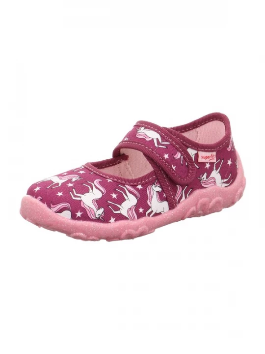 Foto van product SUPERFIT Huisschoenen 'Bonny' pink / kersrood / wit