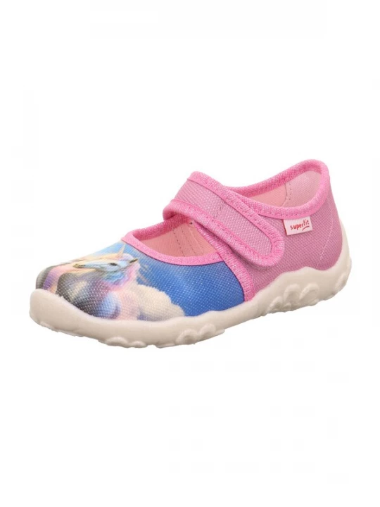 Foto van product SUPERFIT Huisschoenen 'BONNY' saffier / grijs / lichtroze / offwhite