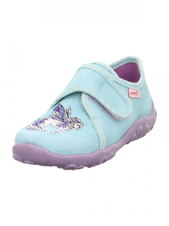 Foto van product SUPERFIT Huisschoenen 'BONNY' turquoise / lavendel / zwart / wit