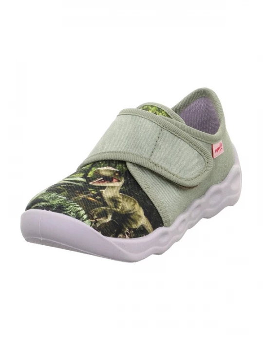 Foto van product SUPERFIT Huisschoenen 'BUBBLE' bruin / groen / pastelgroen / donkergroen
