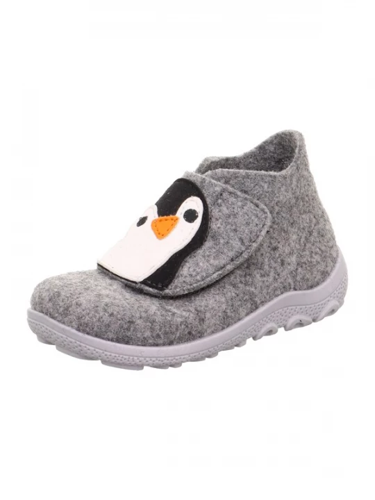 Foto van product SUPERFIT Huisschoenen 'HAPPY OCTI' grijs gemêleerd / oranje / zwart / wit