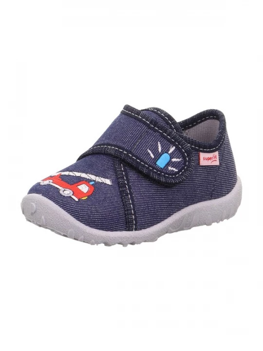 Foto van product SUPERFIT Huisschoenen 'SPOTTY' hemelsblauw / donkerblauw / rood / wit