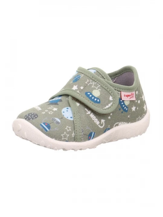 Foto van product SUPERFIT Huisschoenen 'SPOTTY' lichtblauw / lichtgroen / wit