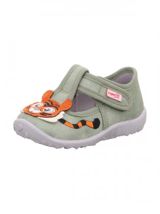Foto van product SUPERFIT Huisschoenen 'Spotty' lichtgroen / mandarijn / wit