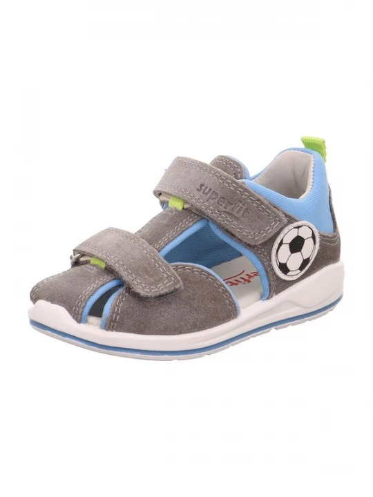 Foto van product SUPERFIT Open schoenen 'BOOMERANG' azuur / grijs / zwart / wit