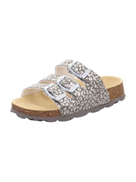 Foto van product SUPERFIT Open schoenen 'FUSSBETTPANTOFFEL' grijs / wit