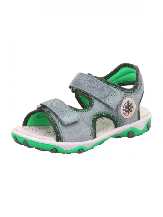 Foto van product SUPERFIT Open schoenen 'MIKE 3.0' grijs / lichtgroen / zwart