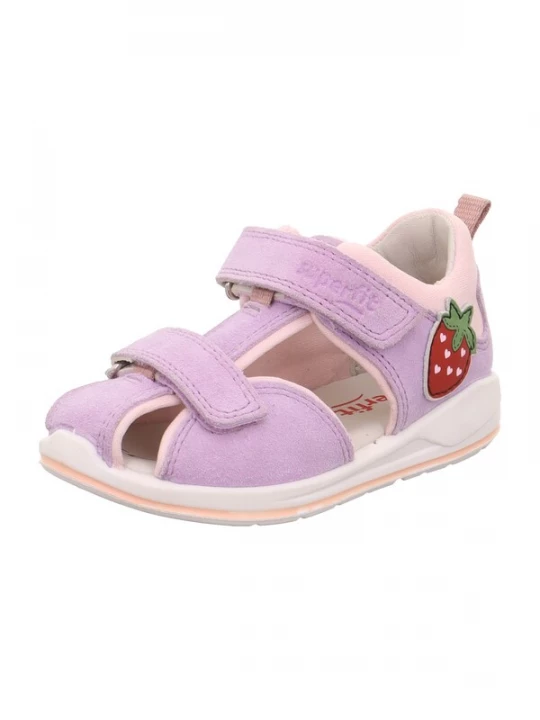 Foto van product SUPERFIT Sandalen 'Boomerang' groen / pruim / pastelroze / bloedrood