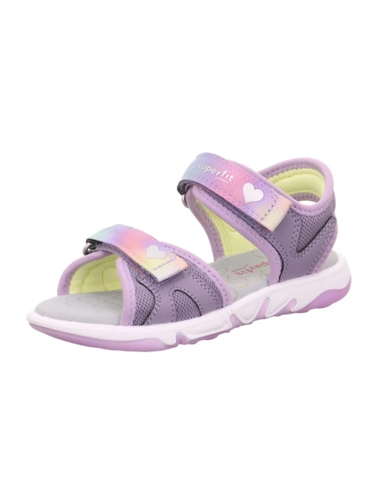 Foto van product SUPERFIT Sandalen 'Pebbles' geel / lila / rosa / zilver