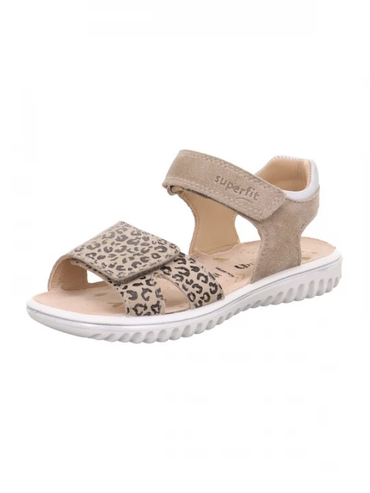 Foto van product SUPERFIT Sandalen 'Sparkle' beige / donkerbruin / wit