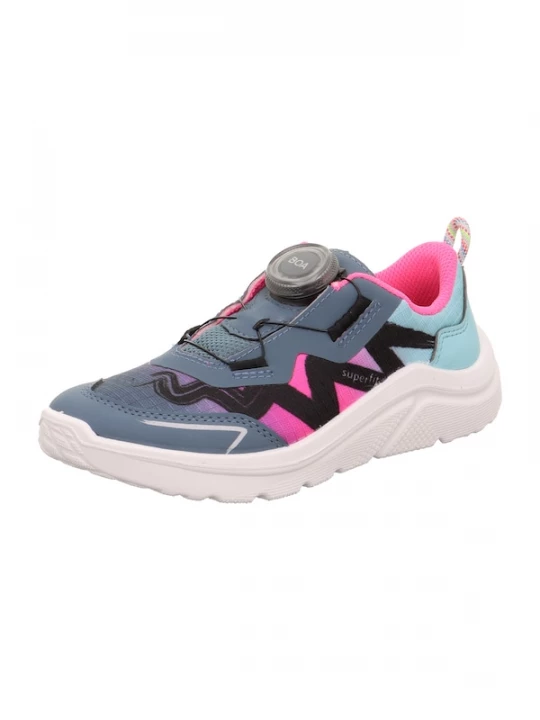 Foto van product SUPERFIT Sneakers 'KICKS' turquoise / saffier / pink / zwart