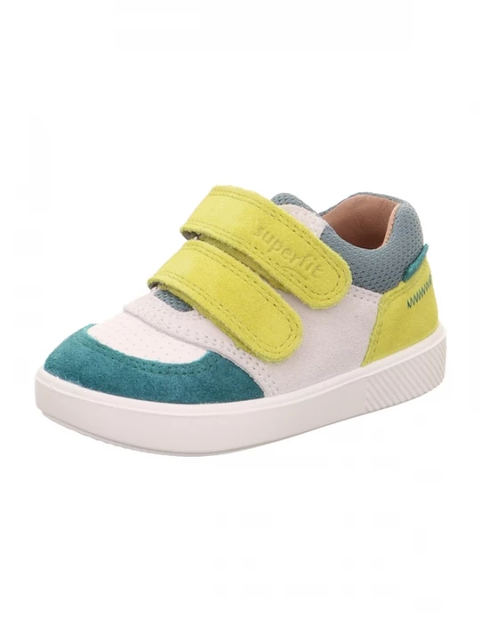 Foto van product SUPERFIT Sneakers 'SUPIES' geel / grijs / donkergrijs / smaragd