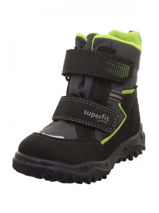 Foto van product SUPERFIT Snowboots 'HUSKY' antraciet / zilvergrijs / lichtgroen / zwart