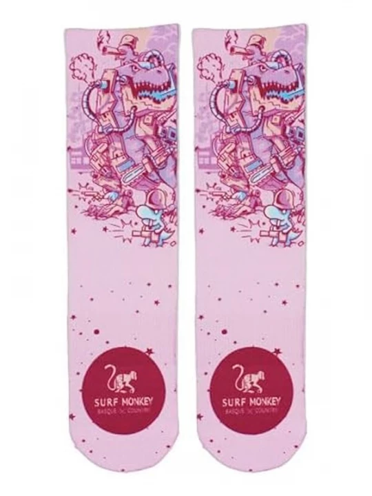 Foto van product Surf Monkey Sportsokken gemengde kleuren / donkerroze