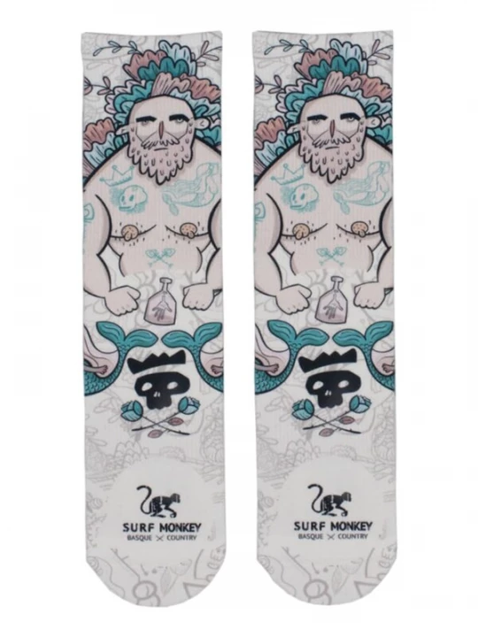 Foto van product Surf Monkey Sportsokken gemengde kleuren / offwhite
