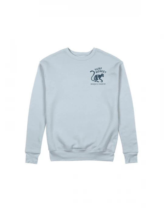 Foto van product Surf Monkey Sweatshirt pastelblauw