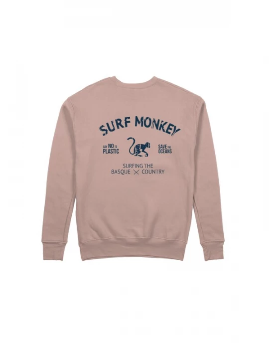 Foto van product Surf Monkey Sweatshirt 'Rette das Ozean' sand