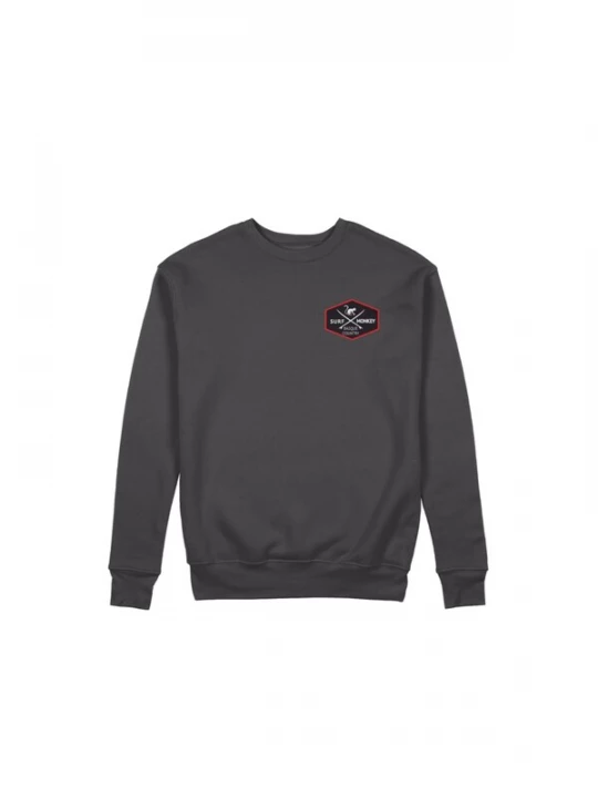 Foto van product Surf Monkey Sweatshirt zwart gemêleerd