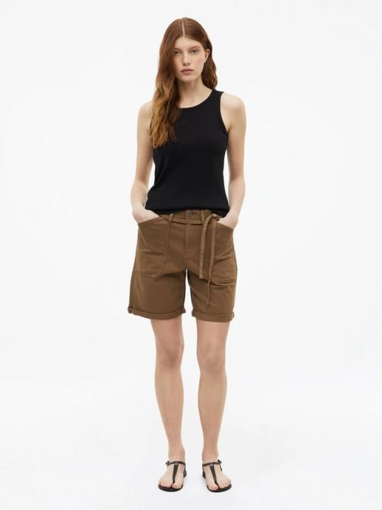 Foto van product Suri denim shorts / normale pasvorm / halfhoog s.Oliver bruin