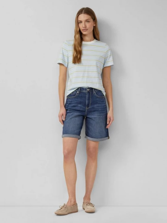 Foto van product Suri denim shorts / normale pasvorm / hoog model s.Oliver blauw