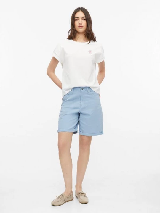 Foto van product Suri denim shorts / normale pasvorm / hoog model s.Oliver blauw