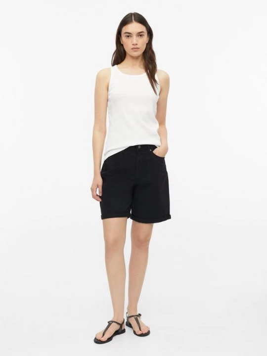 Foto van product Suri denim shorts / normale pasvorm / hoog model s.Oliver zwart