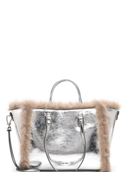 Foto van product Suri Frey Shopper 'Chessy' beige / zilver