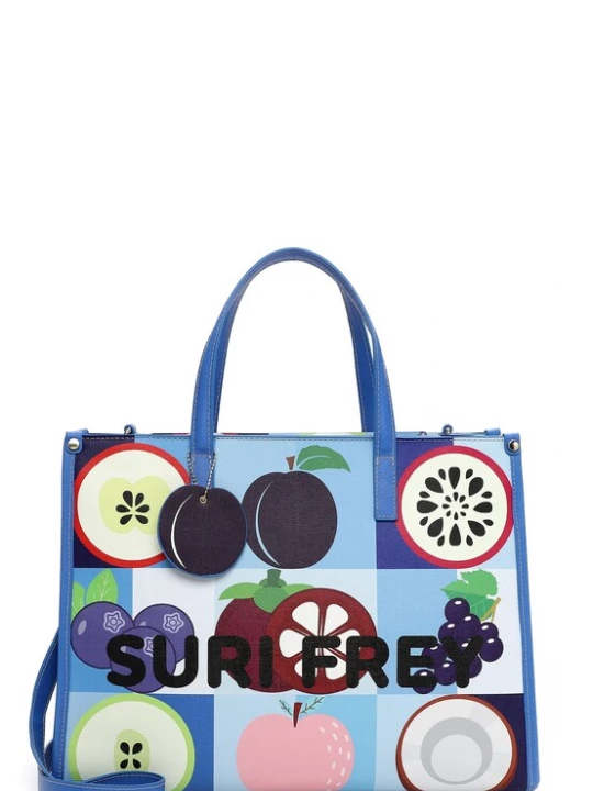 Foto van product Suri Frey Shopper 'Issy' blauw / hemelsblauw / rood