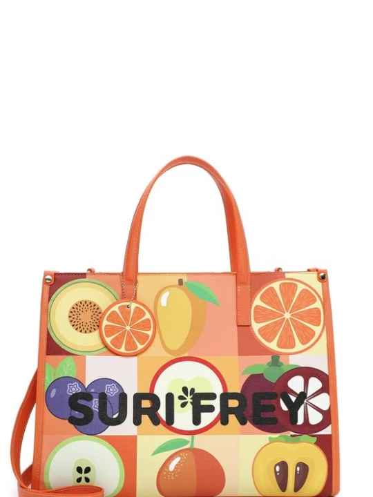 Foto van product Suri Frey Shopper 'Issy' geel / groen / oranje / zwart