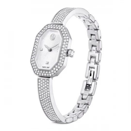 Foto van product Swarovski Analoog horloge 'Dextera' zilver / transparant