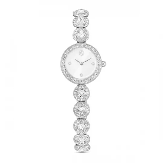 Foto van product Swarovski Analoog horloge 'UNA' zilver / transparant / wit