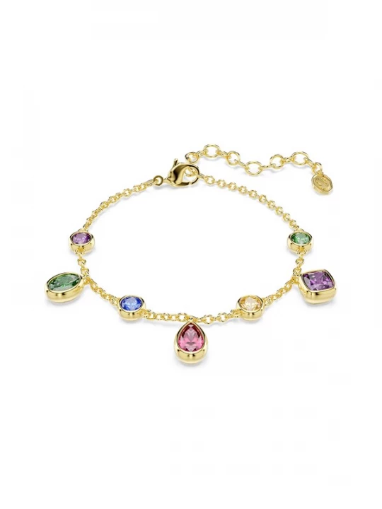 Foto van product Swarovski Armband 'IMBER' blauw / goud / groen / lila
