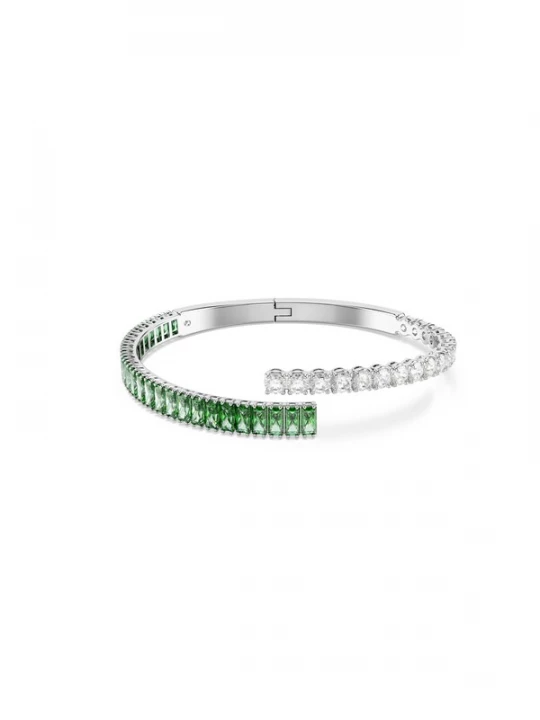 Foto van product Swarovski Armband 'Matrix' groen / zilver / transparant