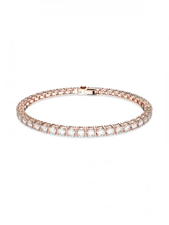 Foto van product Swarovski Armband 'Matrix Tennis bracelet' rose-goud / transparant