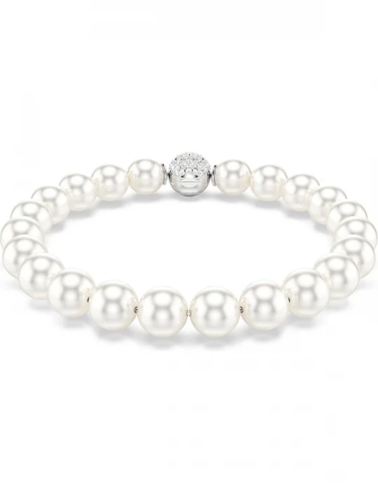 Foto van product Swarovski Armband 'Matrix' zilver / parelwit