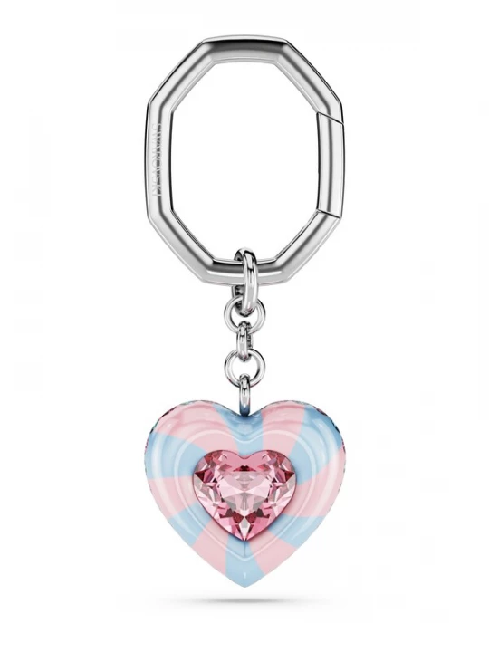 Foto van product Swarovski Sleutelhanger 'Key' lichtblauw / lichtroze / zilver