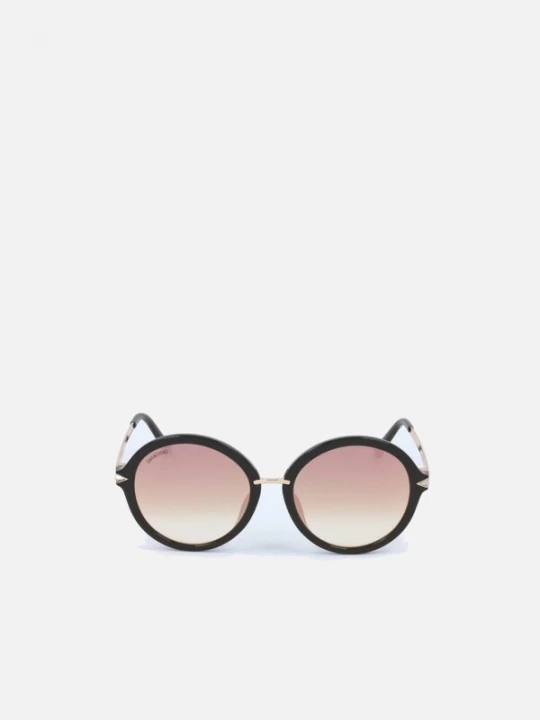 Foto van product Swarovski Zonnebril 'Swarovski SK0184 D Shiny dark brown / 18 / 140 Women Sunglasses' bruin