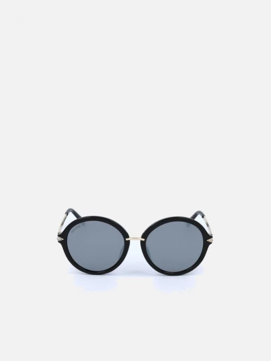 Foto van product Swarovski Zonnebril 'Swarovski SK0184 D Shiny dark brown / 18 / 140 Women Sunglasses' zwart
