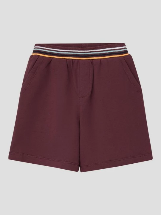 Foto van product Sweat Bermuda in een losse pasvorm met een geribde tailleband s.Oliver rood