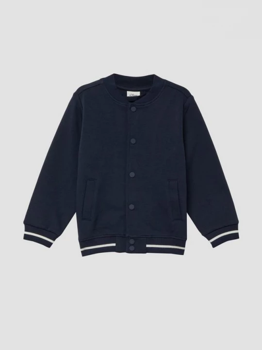 Foto van product Sweat blouson met drukknopen en streepdetails s.Oliver blauw