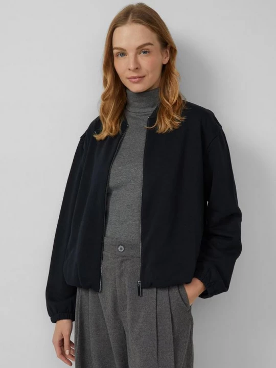 Foto van product Sweat blouson met elastische manchetten s.Oliver zwart
