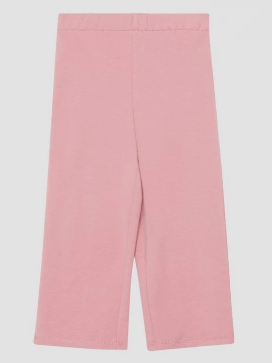 Foto van product Sweat legging met wijde pijpen en elastische tailleband s.Oliver roze