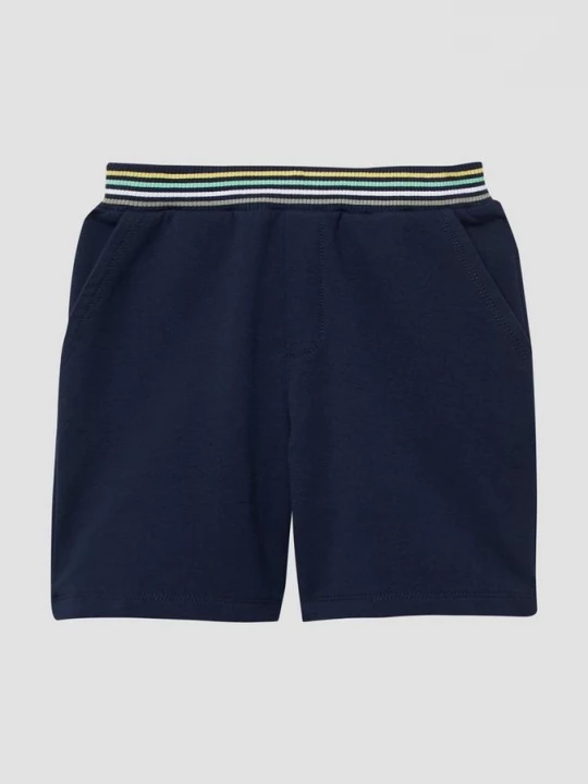 Foto van product Sweatbermuda met wide leg en contrastdetails s.Oliver blauw